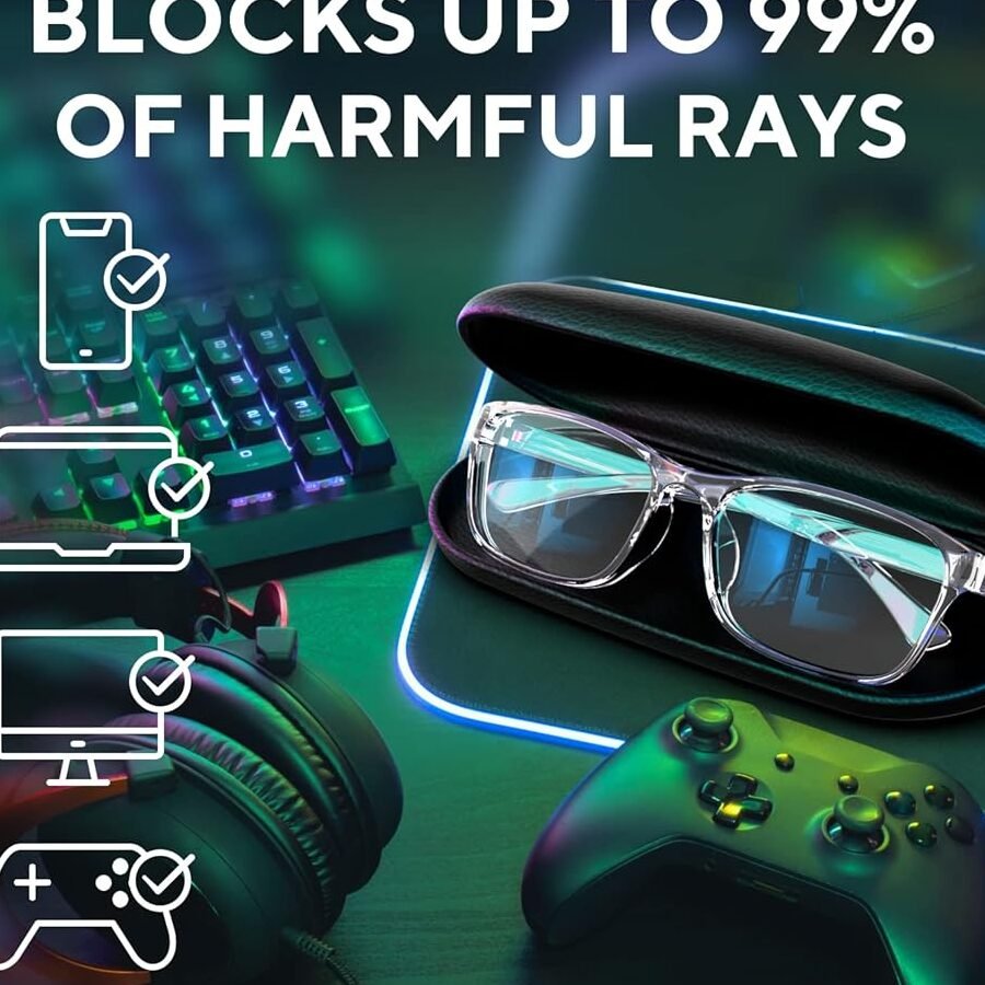 Amazon.com: Stylish Blue Light Computer Blocking Glasses for Men ...