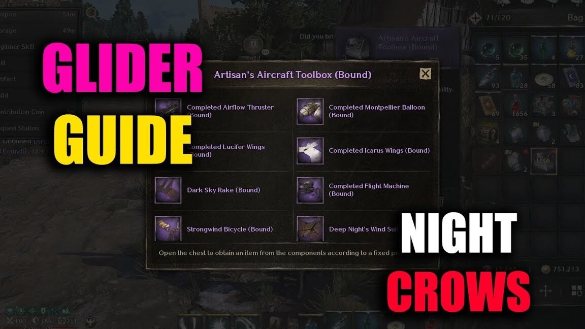 Night Crows Glider Guide