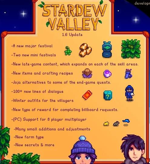 Get ready for Stardew Valley 1.6! at Nexus mods and community